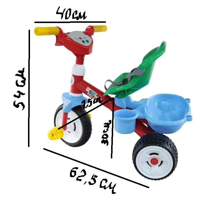 Трехколесный велосипед Полесье 46475 Беби трайк