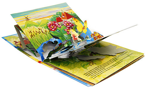 Книга панорама Дюймовочка иллюстрации Книга панорама Дюймовочка иллюстрации