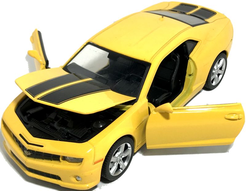 Игрушечная машинка Chevrolet Camaro желтая  Игрушечная машинка Chevrolet Camaro желтая
