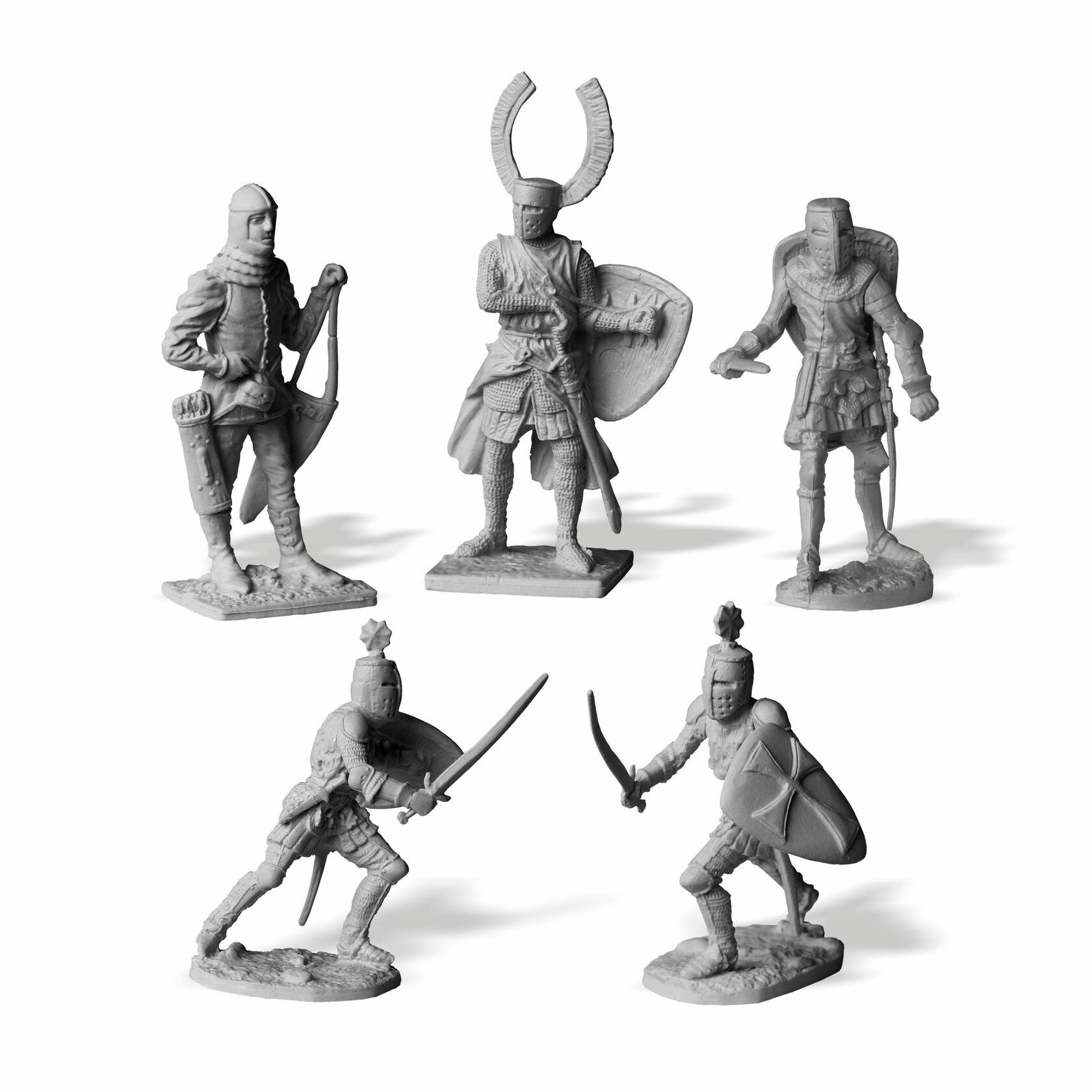 Битва солдатиков Ледовое побоище- Русская дружина и Немецкие рыцари - 11 фигурок