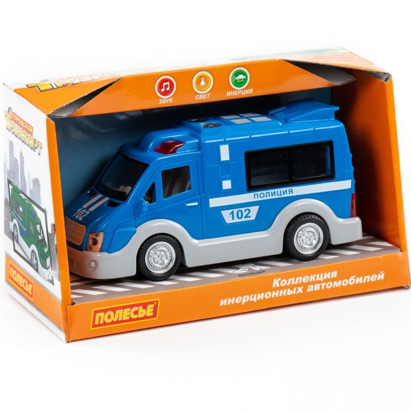 Игрушечный фургон Полиция синий