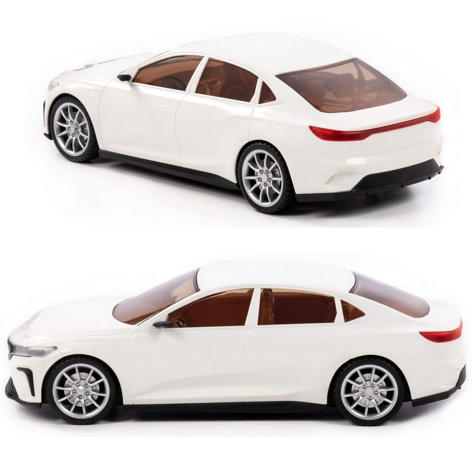 Игрушечный инерционный легковой автомобиль Полесье седан Элит-Платинум - 27,5 см белый