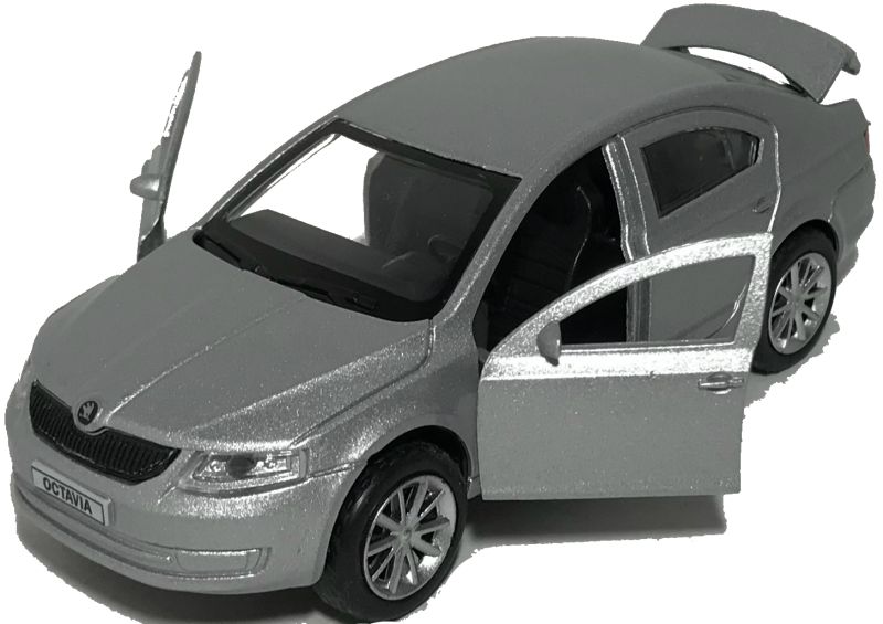 Игрушечная машинка Skoda Octavia серебристая Игрушечная машинка Skoda Octavia серебристая