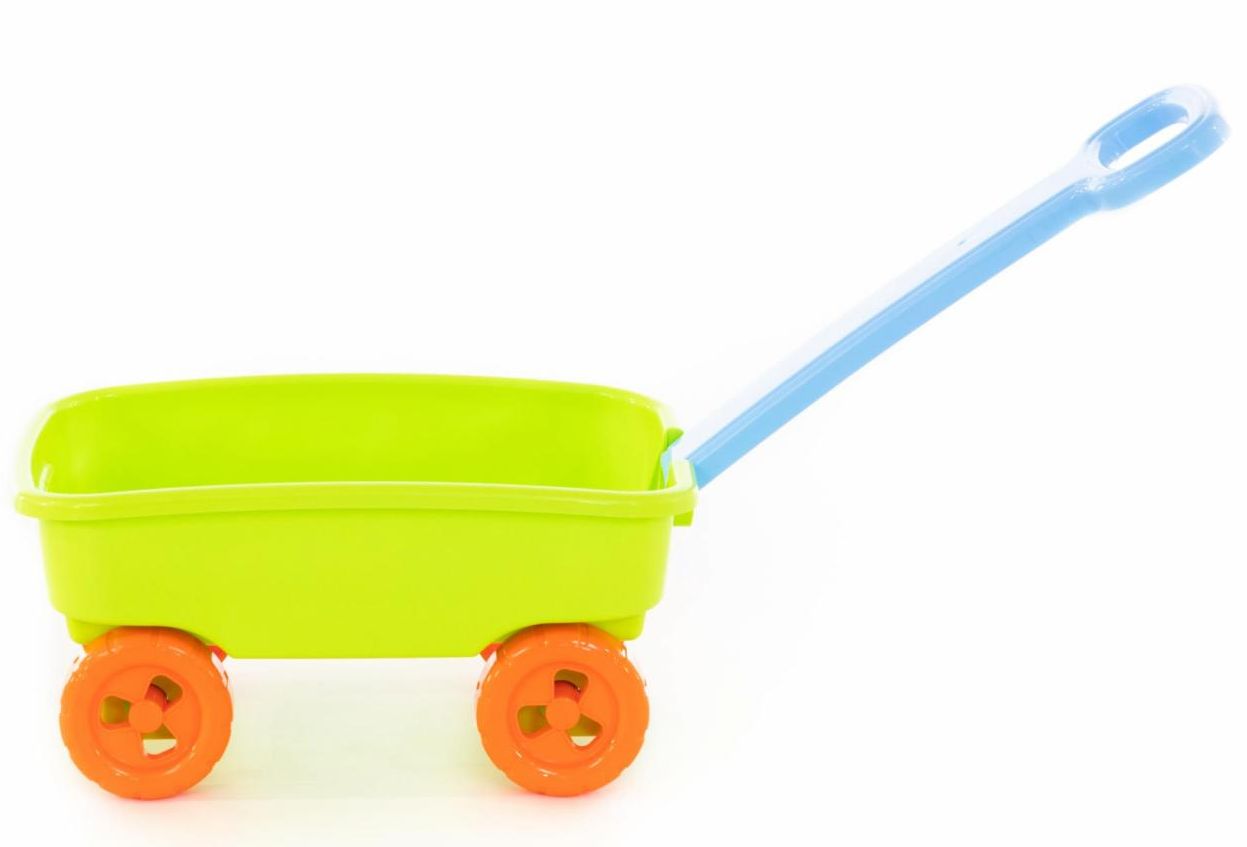 Детская тележка салатовая