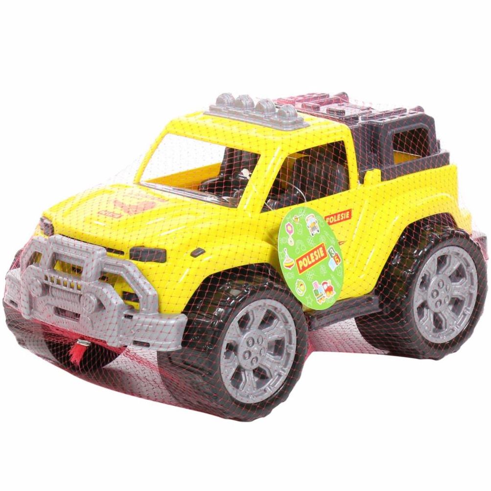 Игрушечный джип желтый 38 см