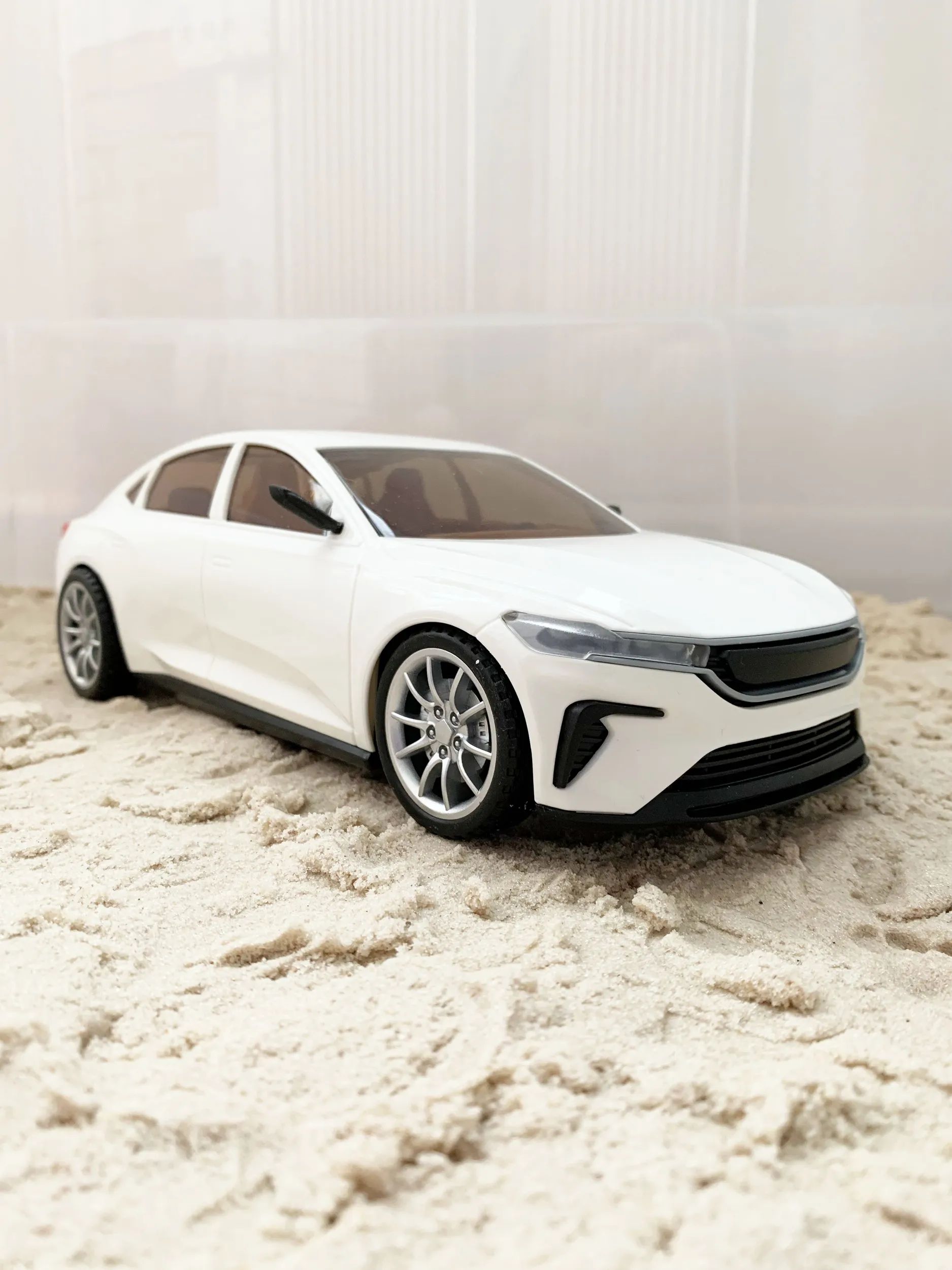 Игрушечный инерционный легковой автомобиль Полесье седан Элит-Платинум - 27,5 см белый