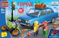 Игрушечный конструктор "Город мастеров" Lada 2106 авария на перекрёстке 76 дет. Игрушечный конструктор "Город мастеров" Lada 2106 авария на перекрёстке 76 дет.