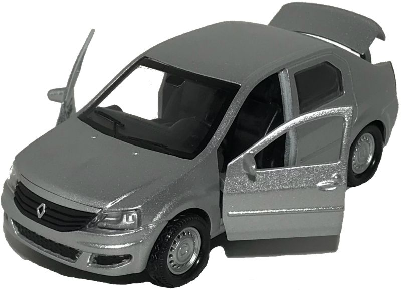 Игрушечная машинка Renault Logan серебристая Игрушечная машинка Renault Logan серебристая