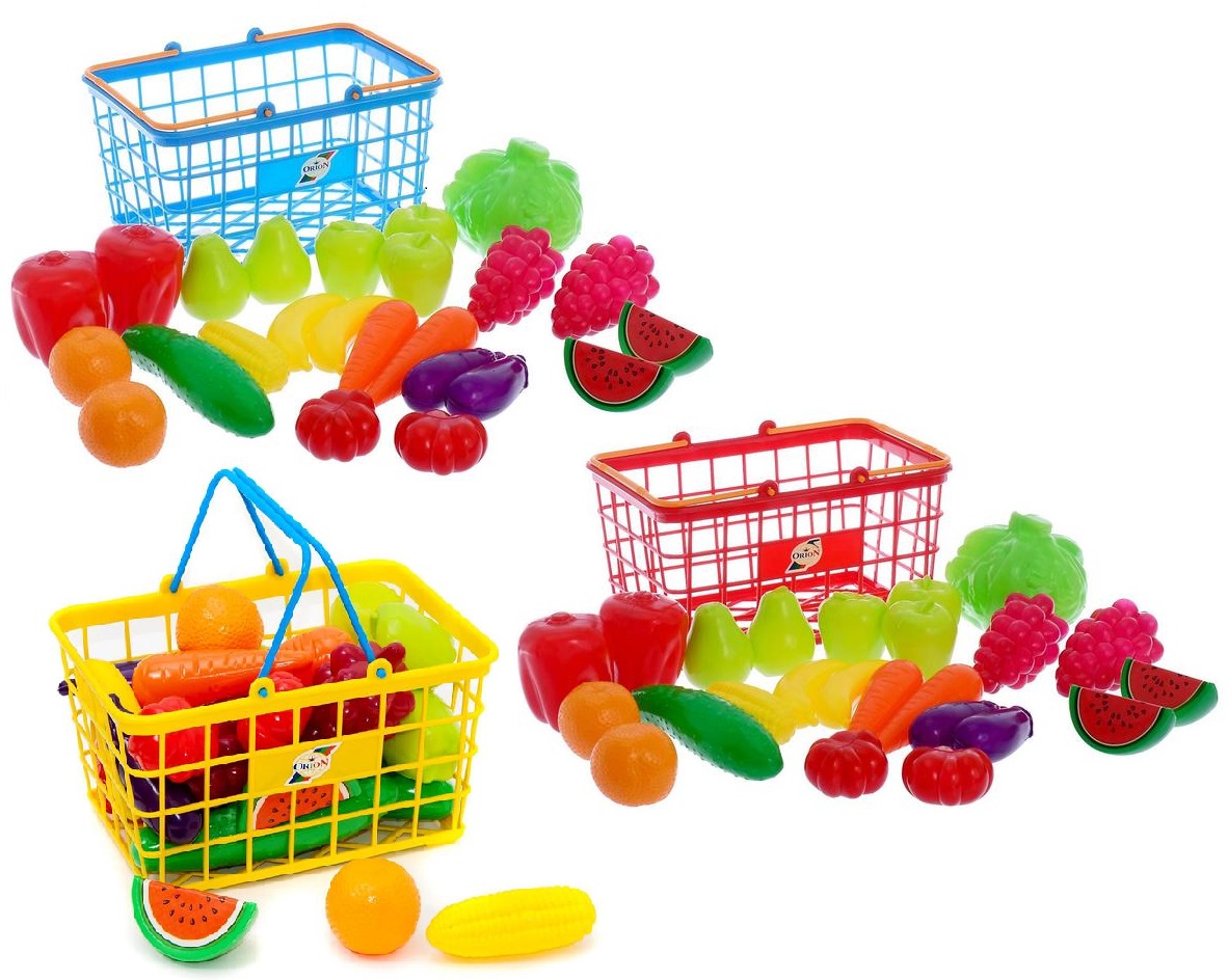 Набор продуктов в корзине Набор продуктов в корзине