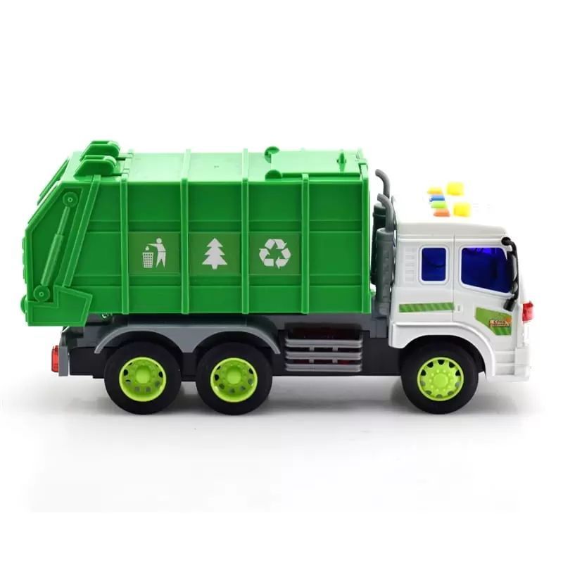 Инерционный со светом и звуком коммунальный мусоровоз 29 см без бака