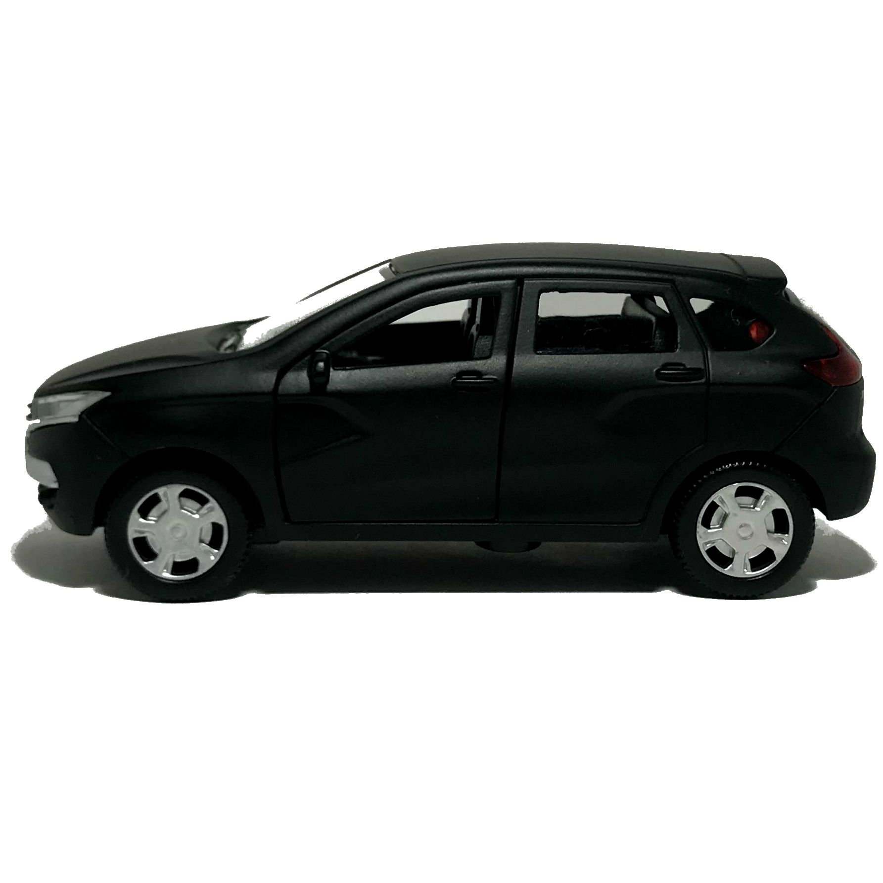 Игрушечная машинка Lada XRAY матово-чёрная со светом и звуком