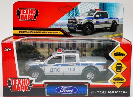 Металлическая машинка Ford Raptor F150