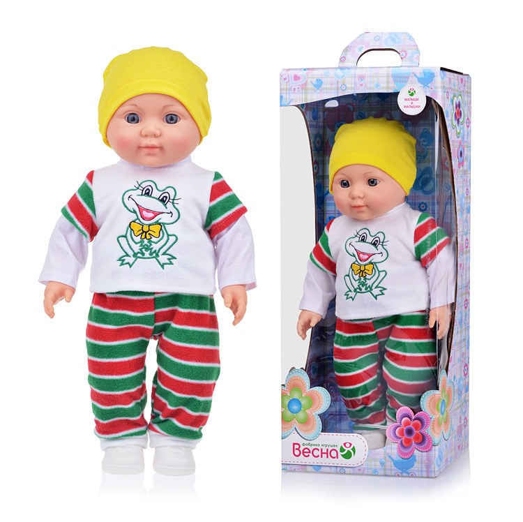Кукла пупс мальчик в одежде в полосочку Кукла пупс мальчик в одежде в полосочку