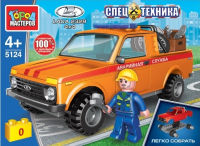 Игрушечный конструктор "Город мастеров" Lada 4x4 Пикап Техпомощь 58 дет. Игрушечный конструктор "Город мастеров" Lada 4x4 Пикап Техпомощь 58 дет.