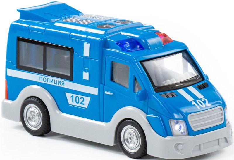 Игрушечный фургон Полиция синий