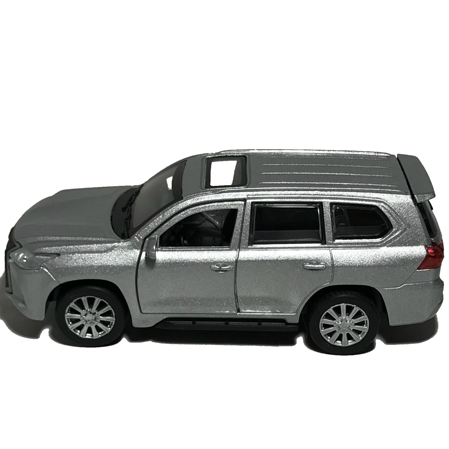 Игрушечная машинка Lexus LX-570 серебристая Игрушечная машинка Lexus LX-570 серебристая