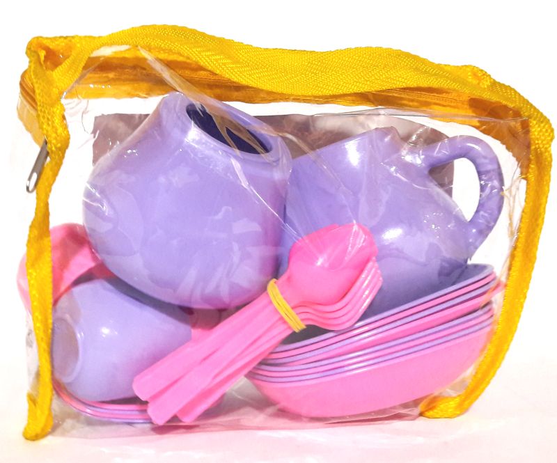  пластмассовой посуды в сумке - Полесье игрушки