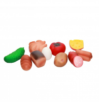 Игрушечный набор продуктов резиновый (ПВХ) - 10 шт.