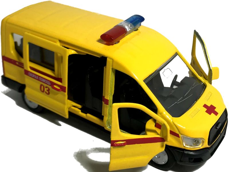 Так же у машинки Ford Transit скорая помощь открываются две передние двери и одна дверь на правом боку. igrushechnaya-mashinka-ford-transit-skoraya-pomoshch-04.jpg