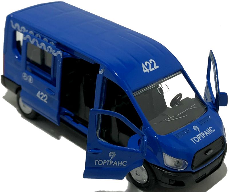У машинки Ford Transit открываются две передние двери и одна дверь на правом боку. igrushechnaya-mashinka-ford-transit-marshrutnoe-taksi-04.jpg